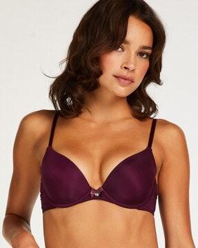 plunge padded under-wired bra