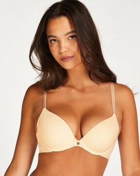 plunge padded underwired bra