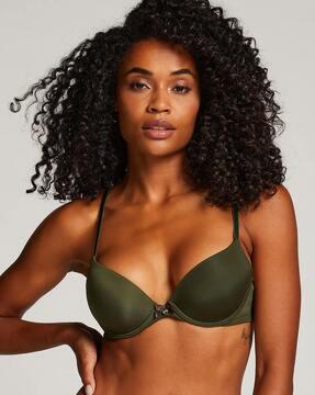 plunge padded underwired bra