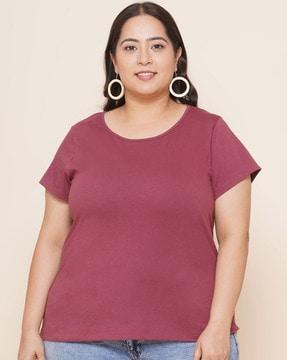 plus size crew-neck t-shirt