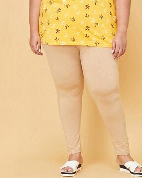 plus size leggings with elasticated waist