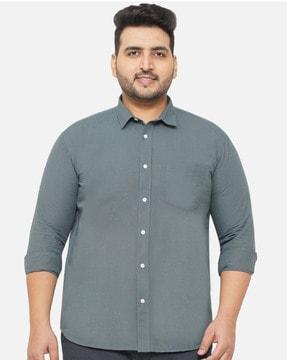 plus size shirt with patch pocket