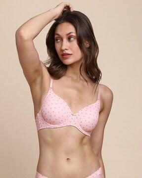 plush back no-slip strap flexi wire t-shirt bra