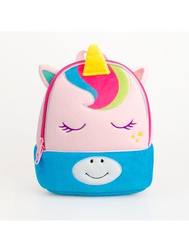 plush unicorn mini backpack pink
