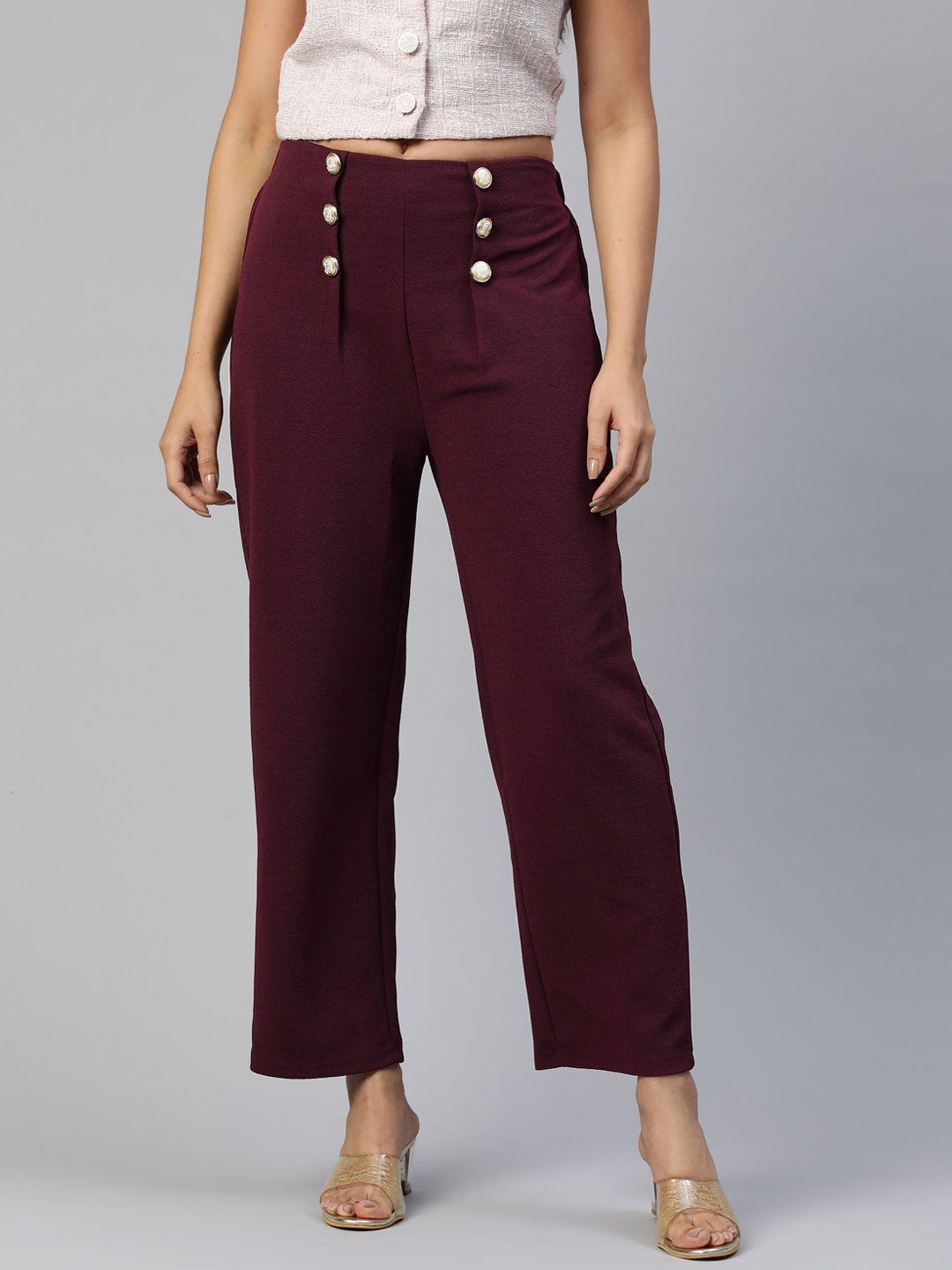 pluss solid trousers