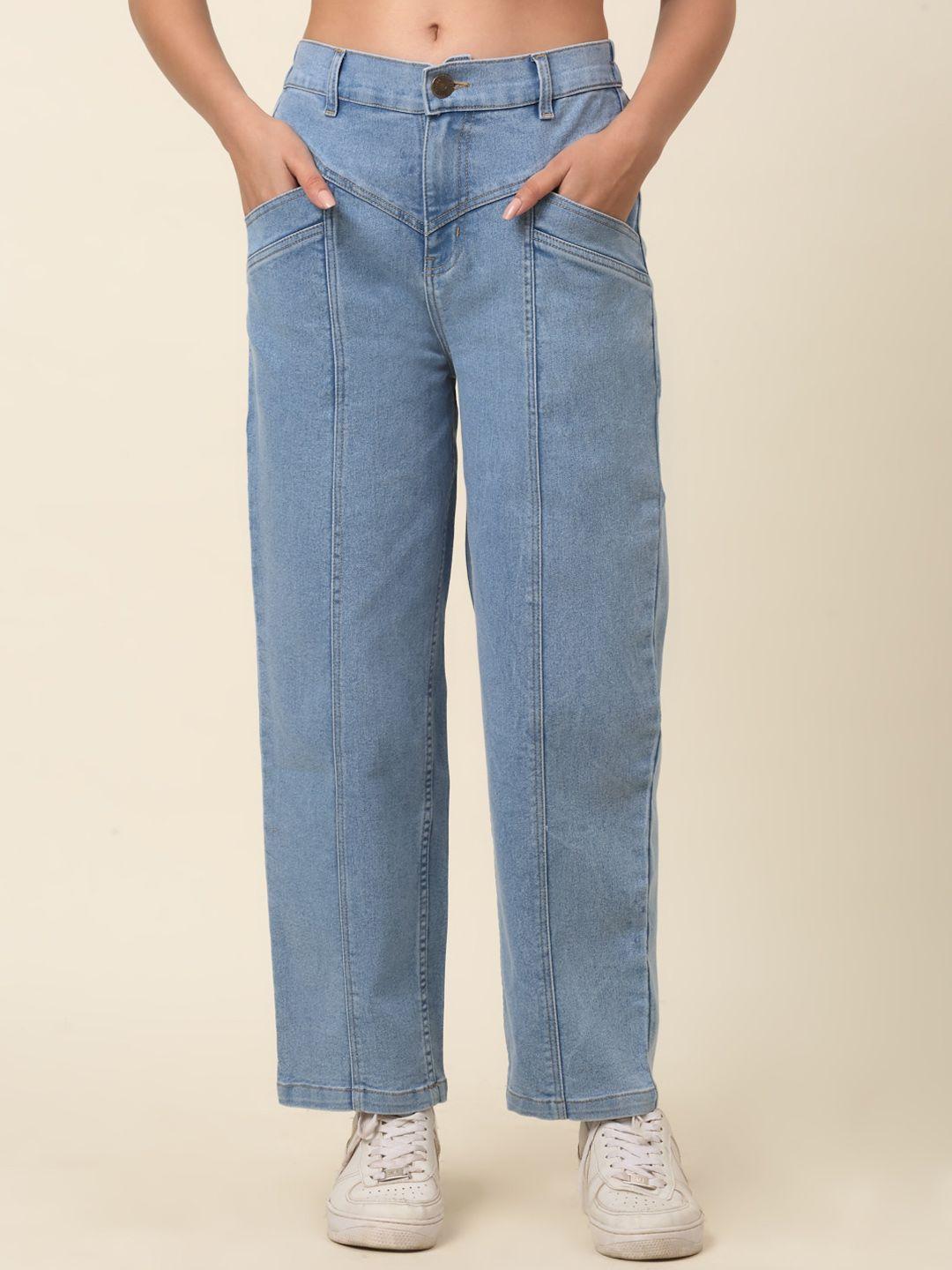 pluss women blue light shade stretchable jeans