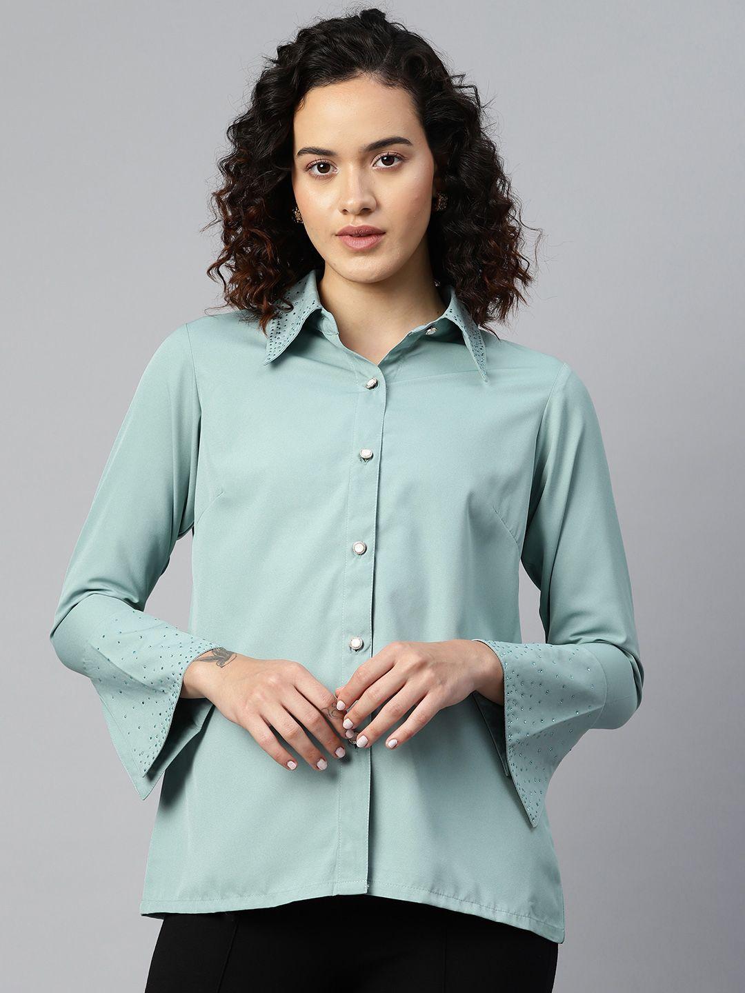 pluss embellished casual shirt