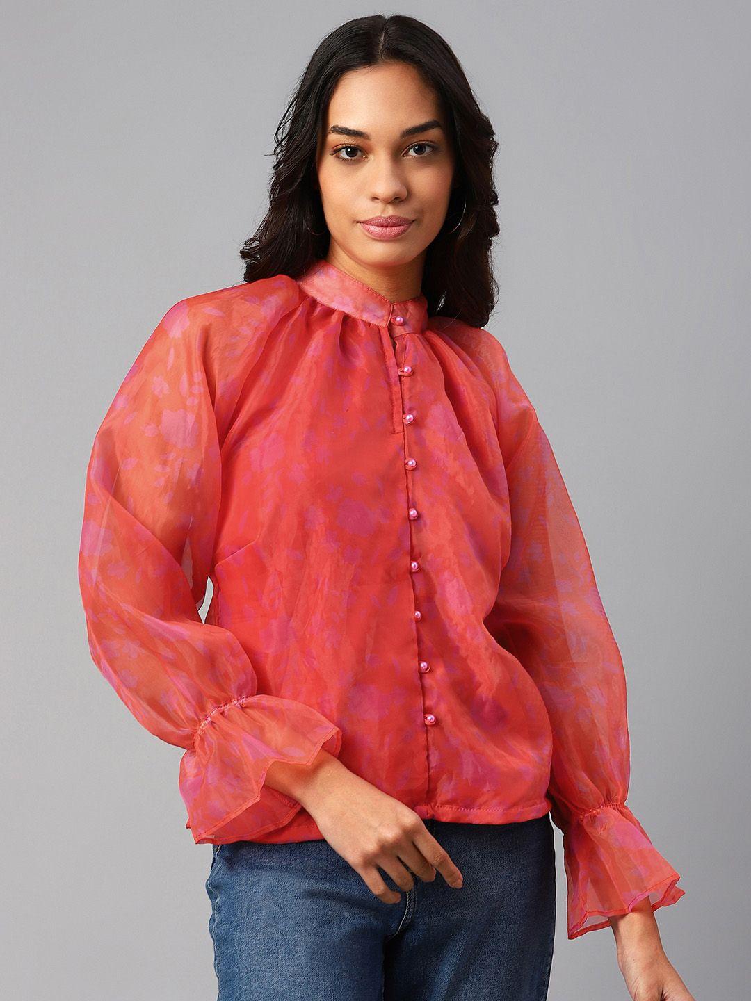 pluss red sweetheart neck top