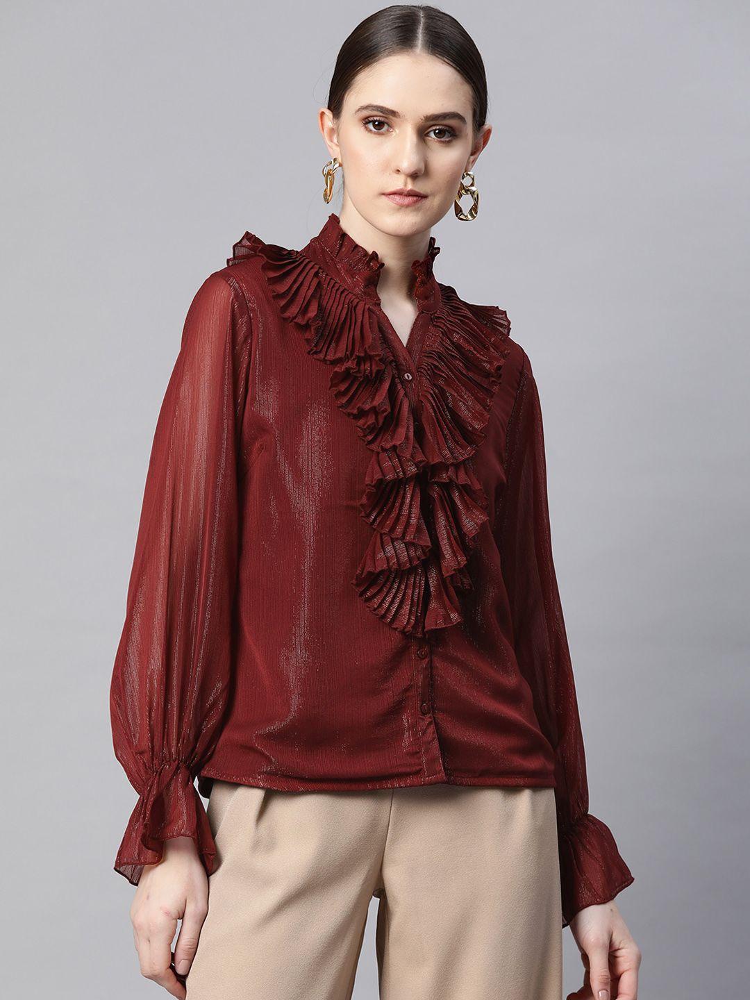 pluss ruffles top