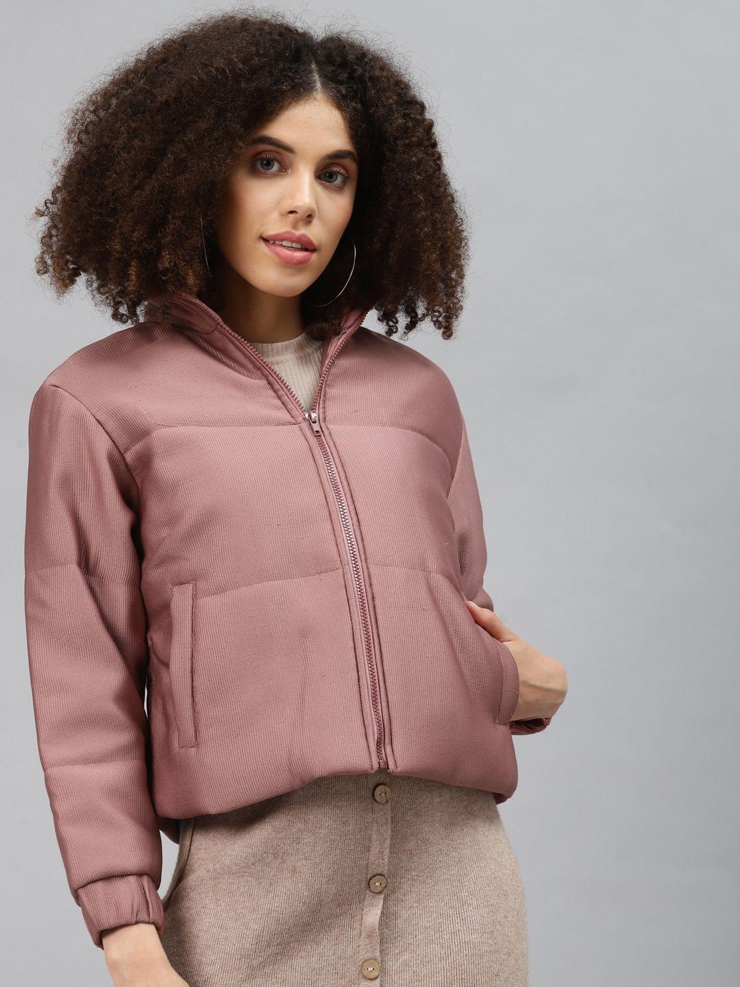 pluss women pink padded jacket