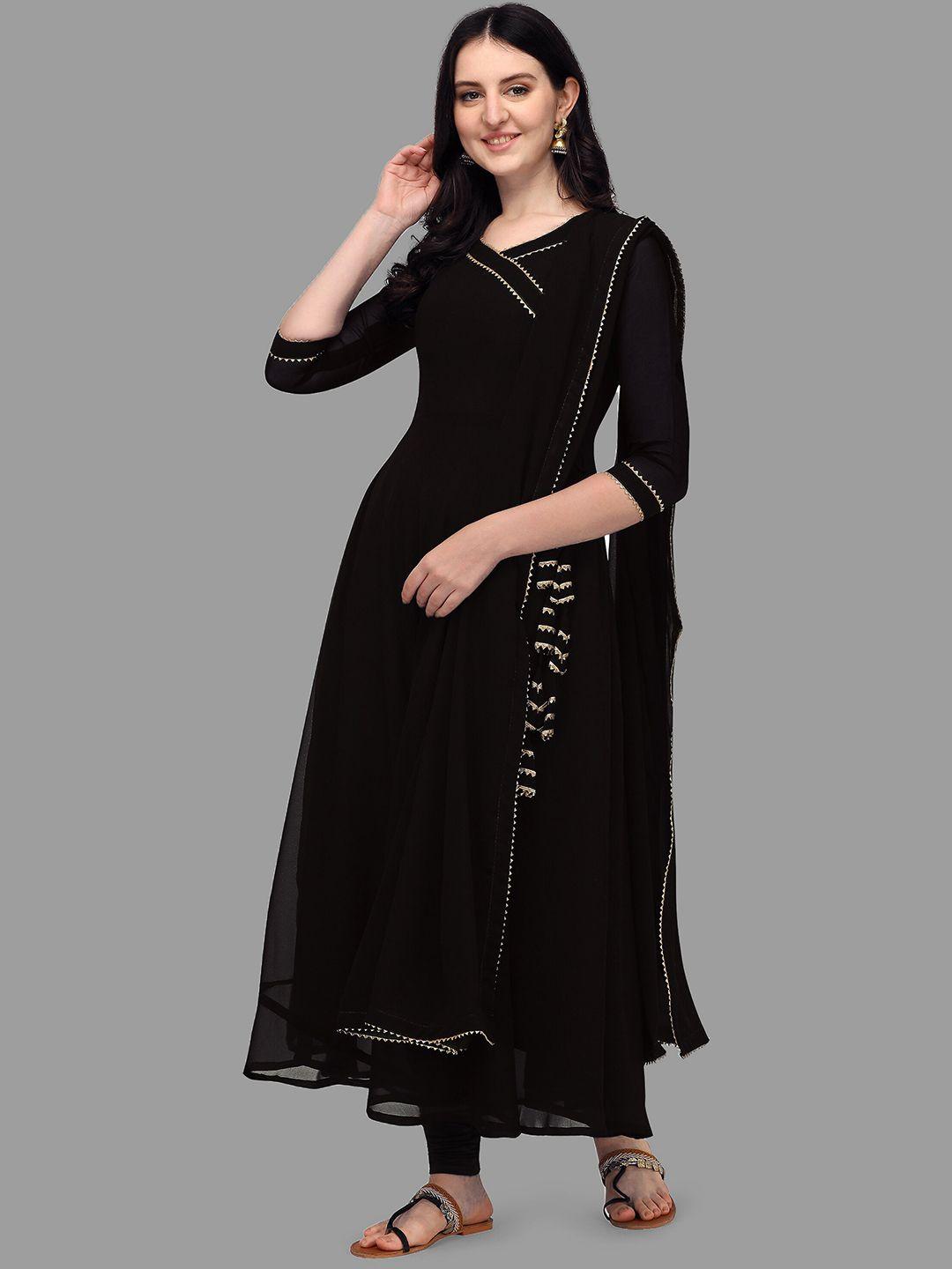 pmd fashion gotta patti georgette anarkali kurta with dupatta