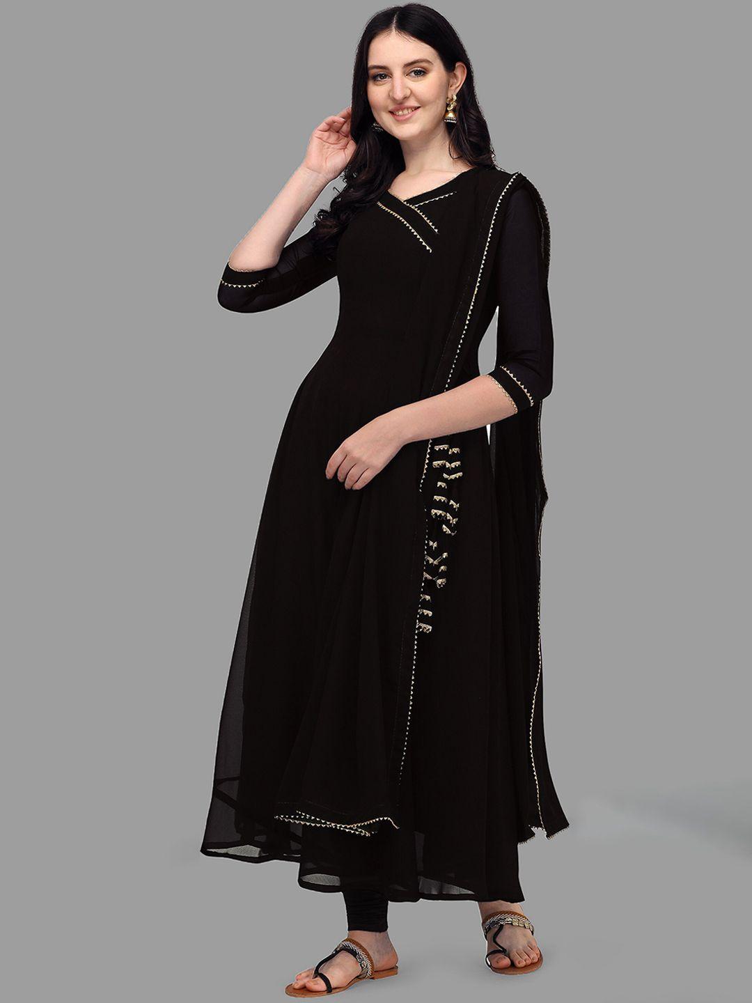 pmd fashion women gotta patti anarkali kurta with dupatta