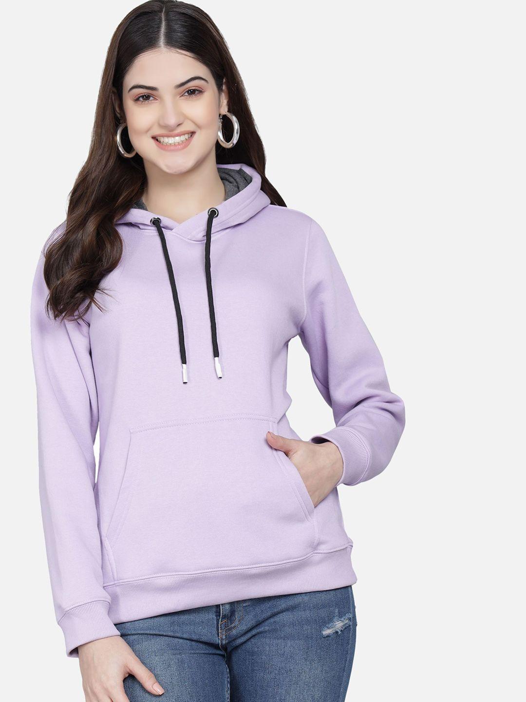 pockman women purple hooded sweatshirt