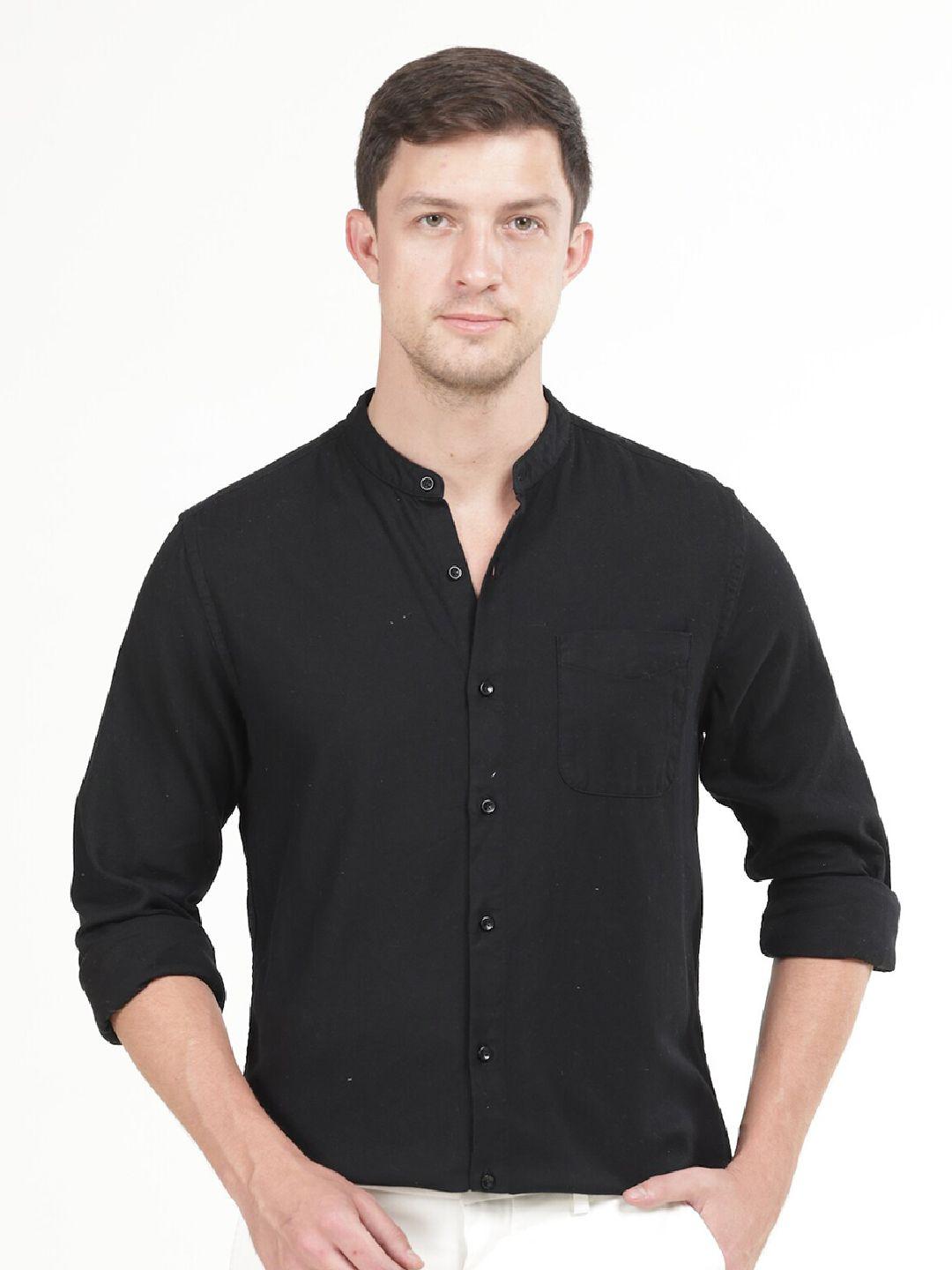 poe men black smart slim fit shirt