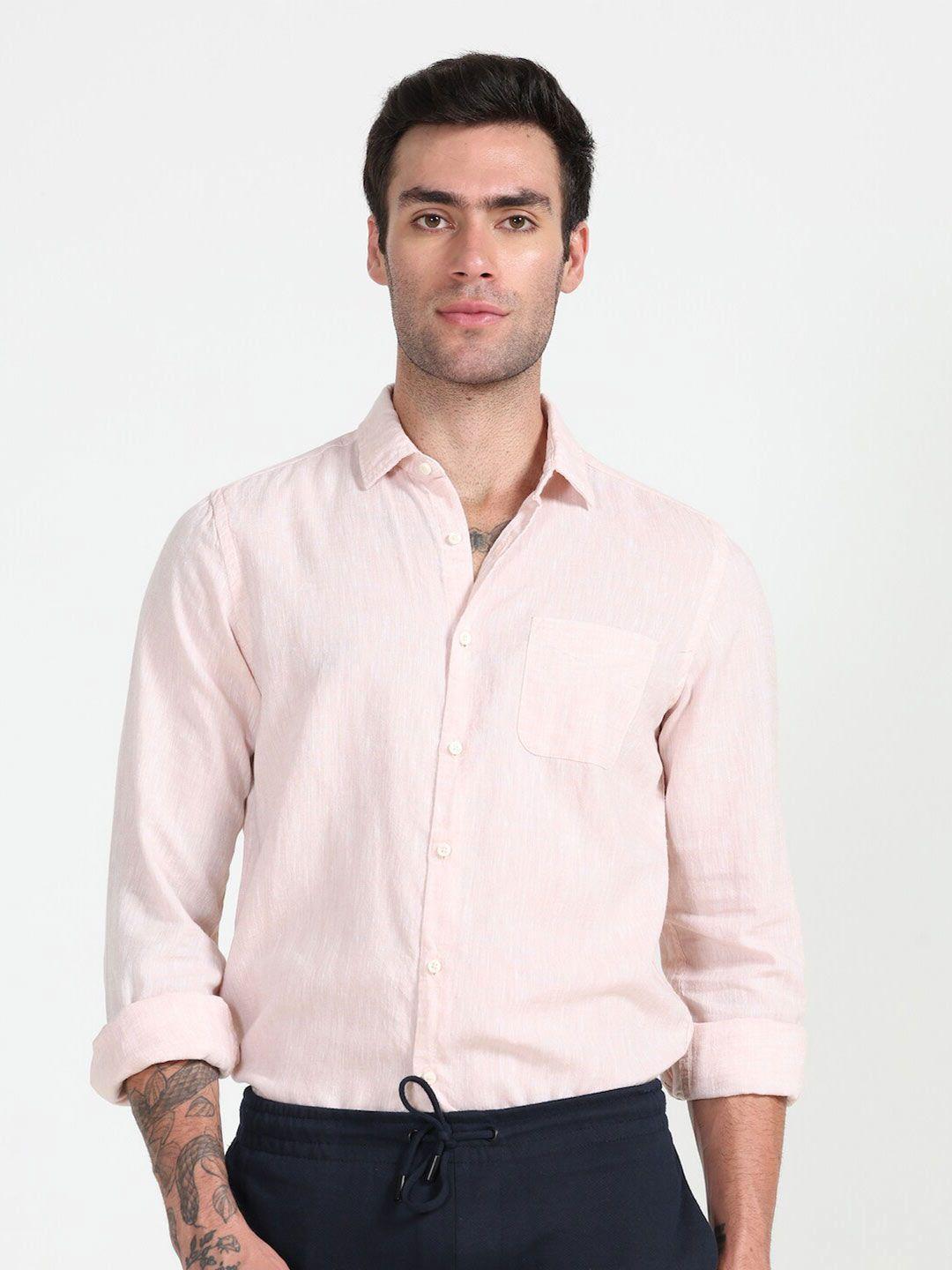 poe smart slim fit opaque casual shirt