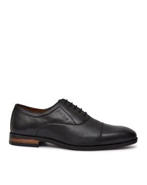 pointed lace-up formal shoes