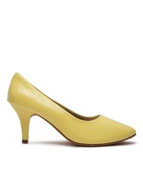 pointed-toe pump heeled shoes