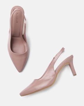 pointed-toe pumps with slingback