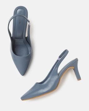 pointed-toe pumps with slingback