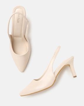 pointed-toe pumps with slingback