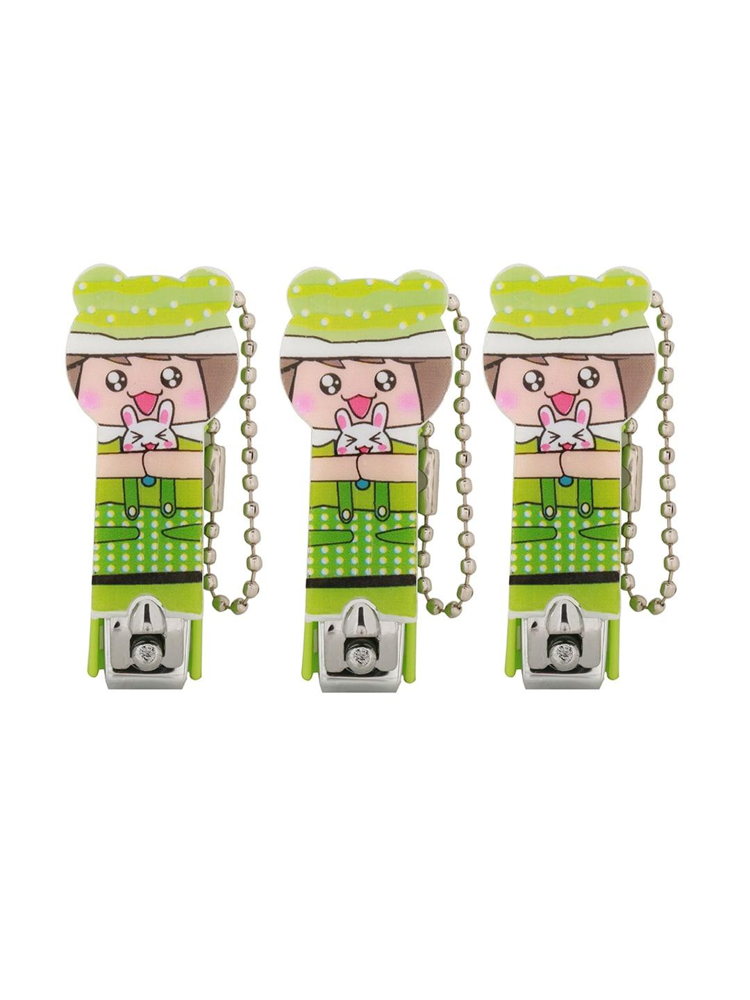 pokory kids pack of 3 green nail cutters - 100 gm each