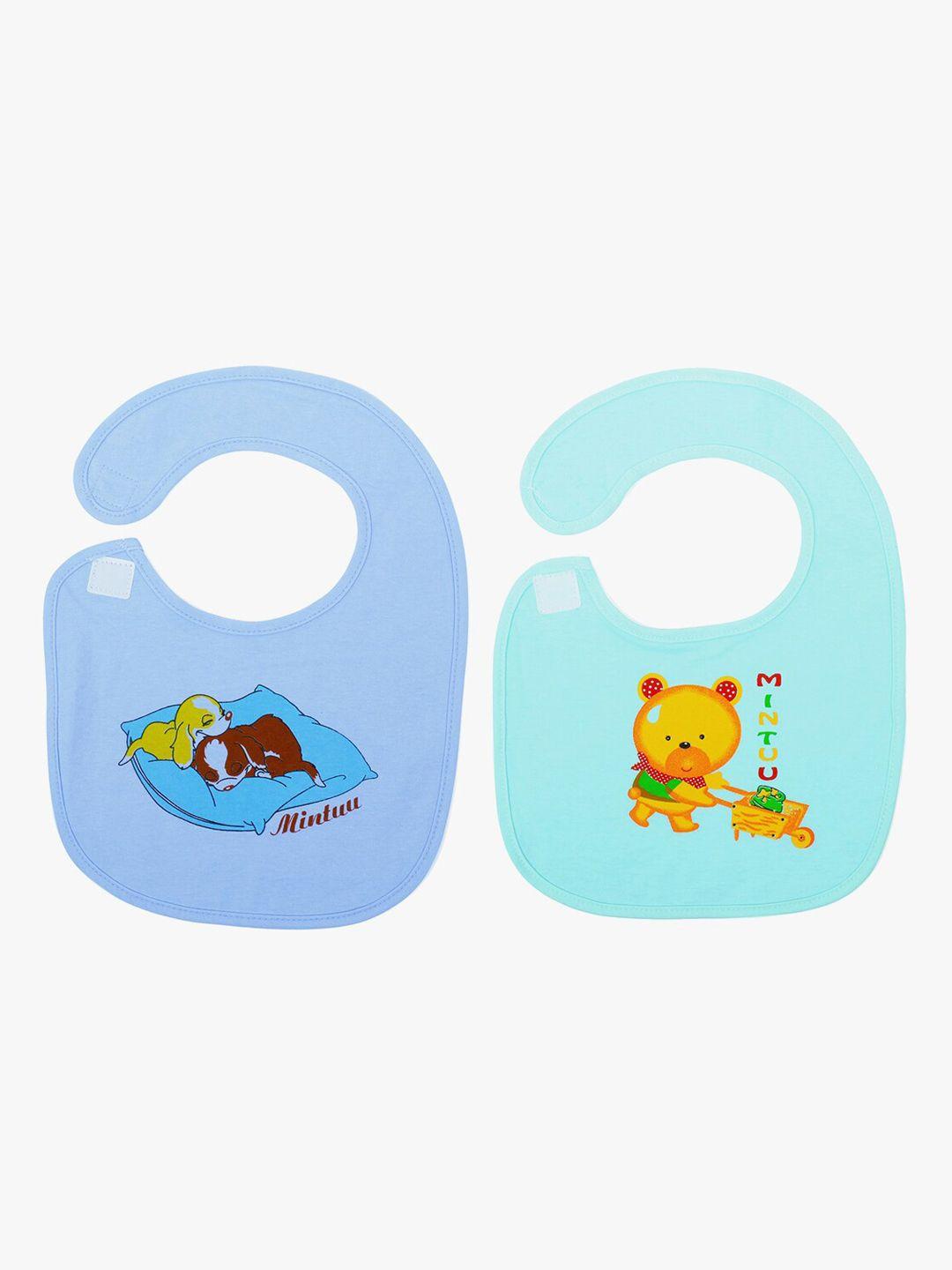 pokory infant kids pack of 2 printed bibs