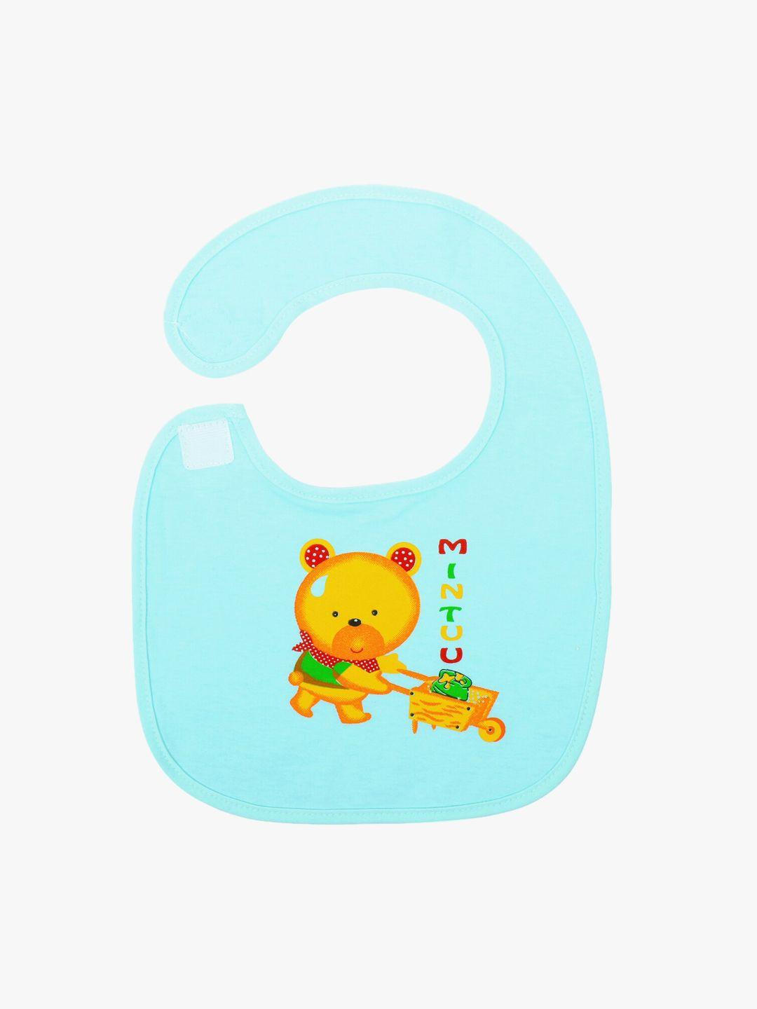 pokory kids green & yellow printed bibs