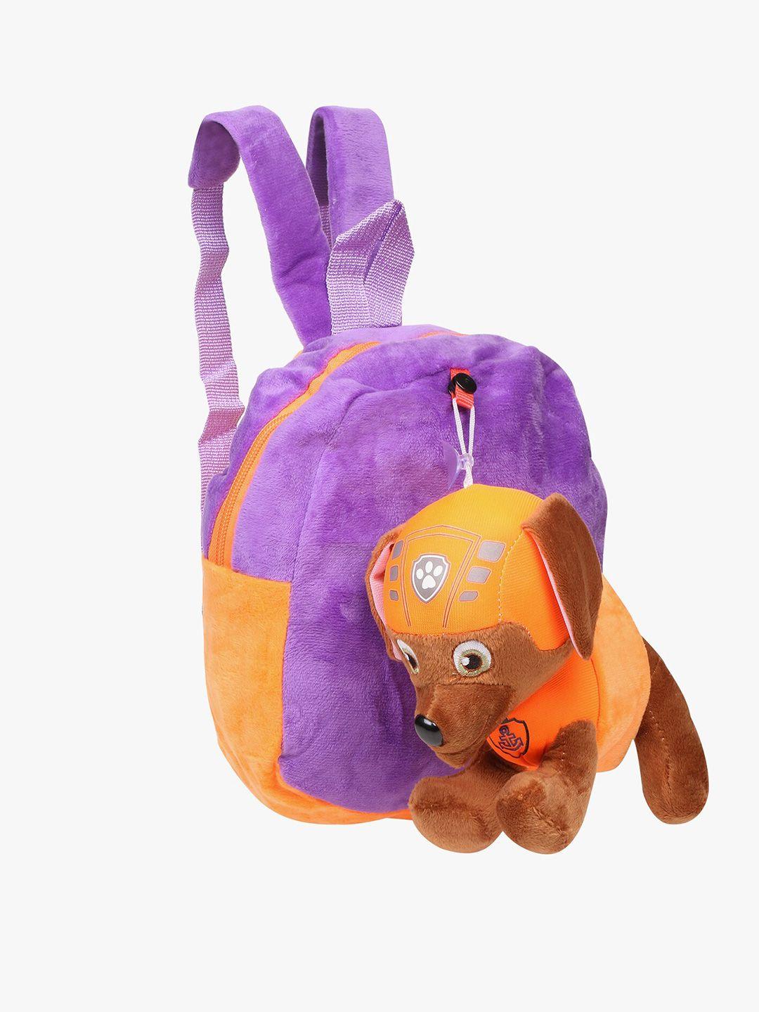 pokory unisex kids orange & violet backpack