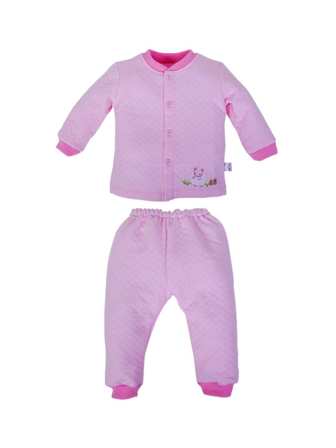 pokory unisex kids pink night suit