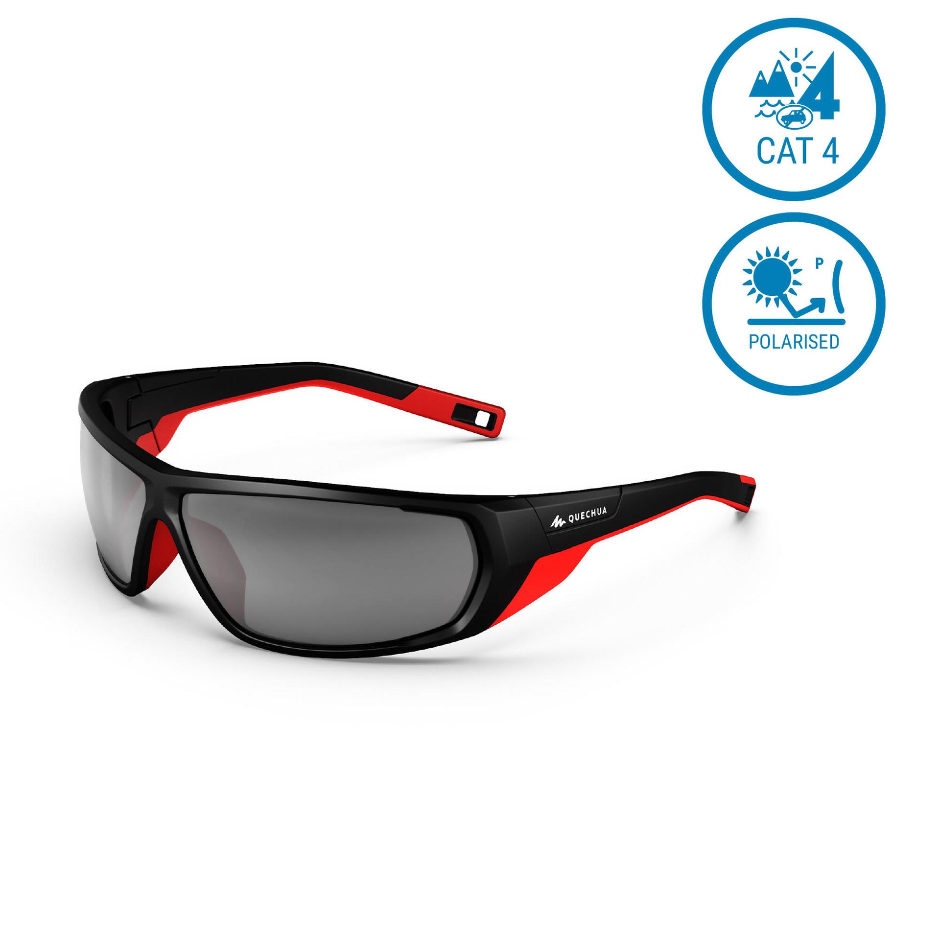 polarised adult hiking sunglasses cat 4 mh570 red/black