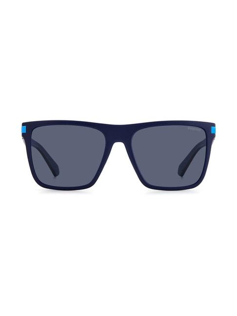 polaroid pld 2128/s blue square sunglasses