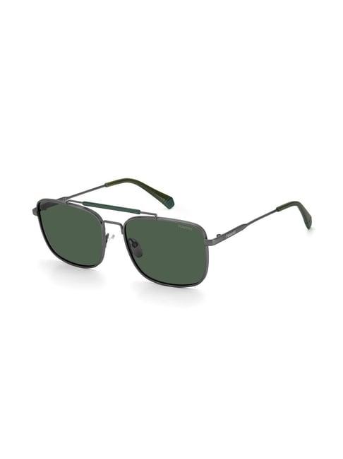 polaroid 203922 green polarized aviator