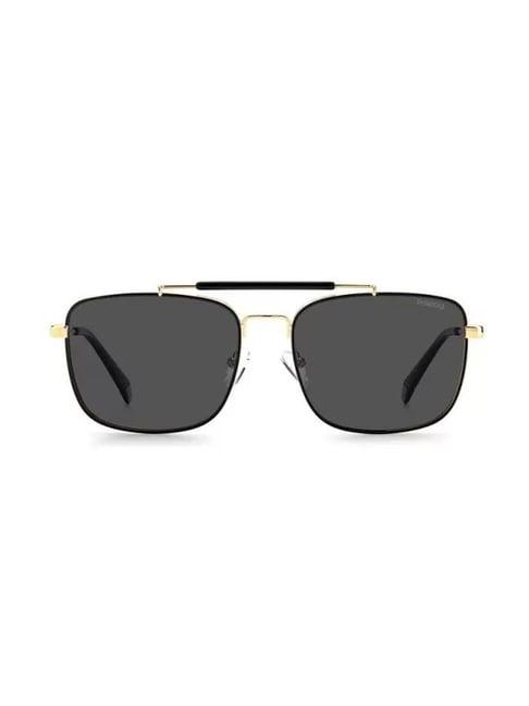 polaroid 203922 grey polarized aviator