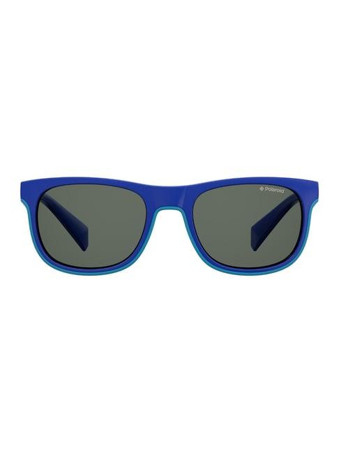 polaroid blue rectangular sunglasses for kids