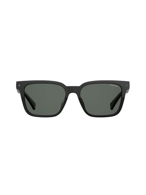 polaroid pld 6044/s black polarized square sunglasses