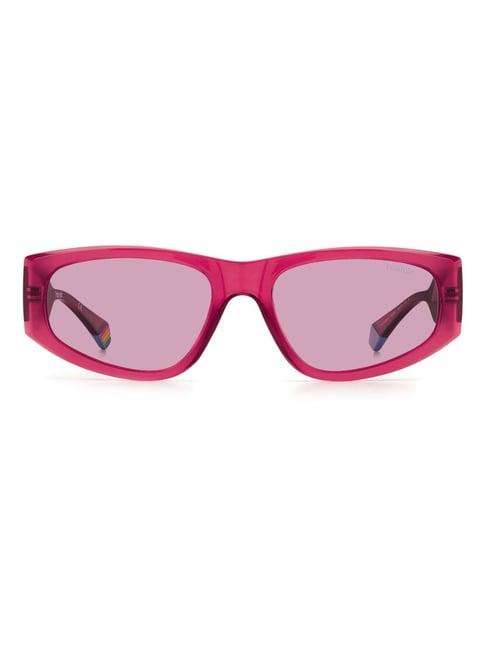 polaroid red cat eye unisex sunglasses