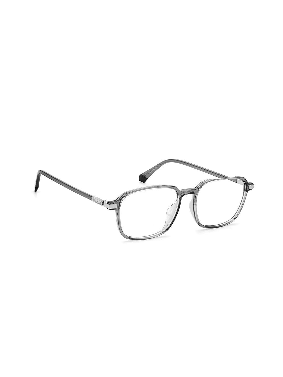 polaroid unisex grey full rim rectangle frames 105798yb75216