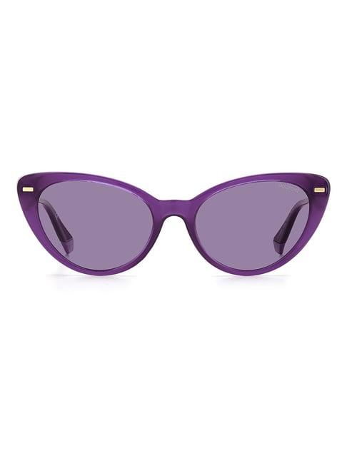 polaroid violet cat eye sunglasses for women