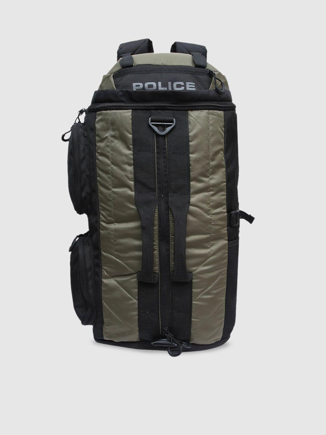 police colourblocked travel duffel  bag