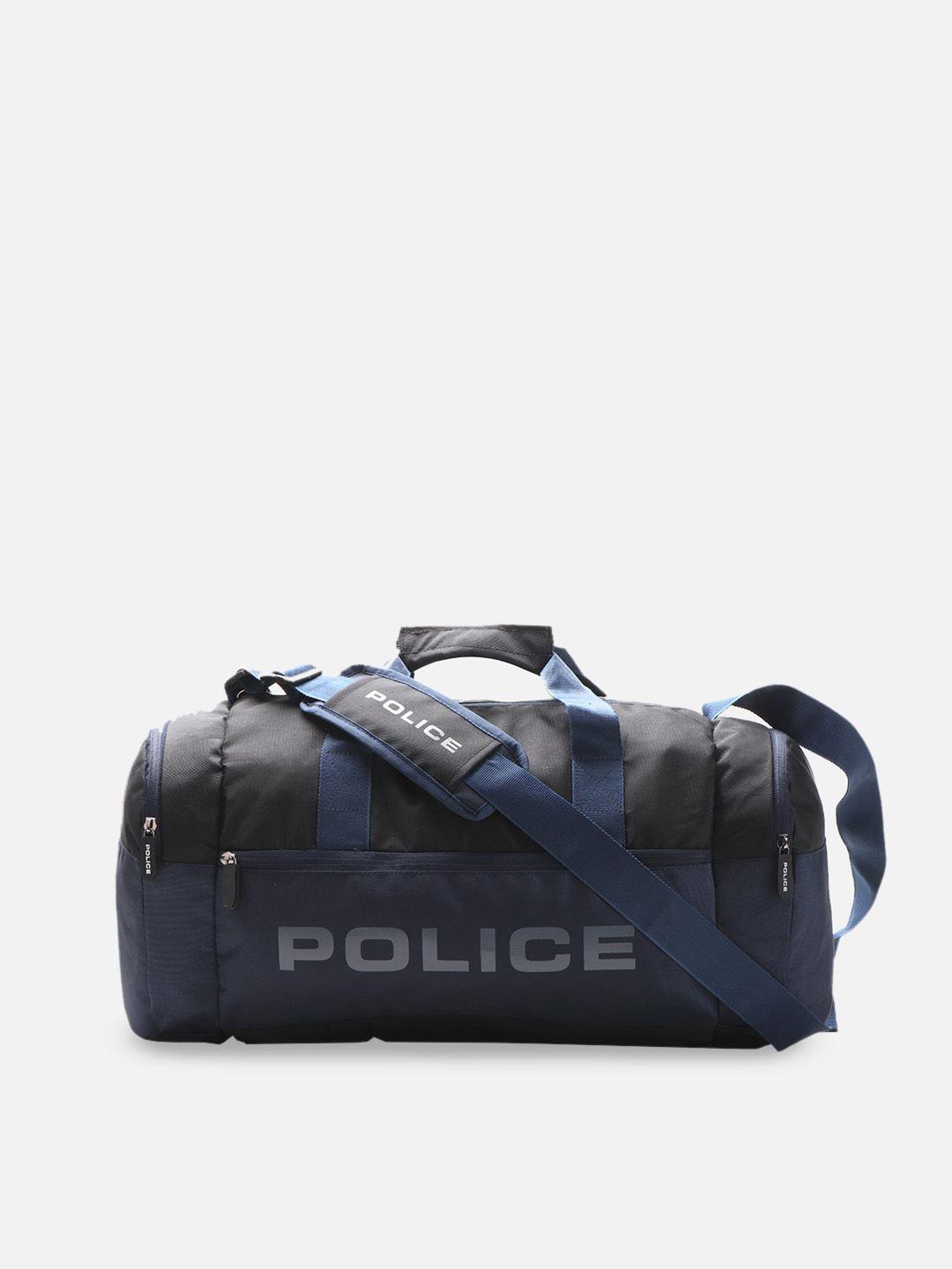 police printed duffel bag