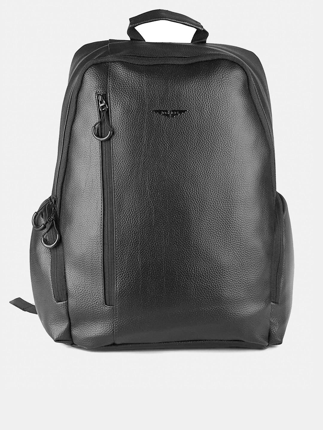 police unisex black solid backpack