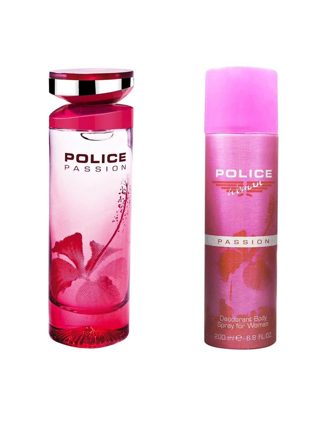 police combo of women passion eau de toilette 100 ml & deodorant body spray 200 ml