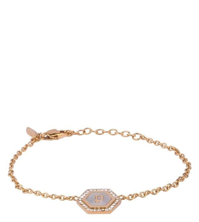 police gold ornate bracelet