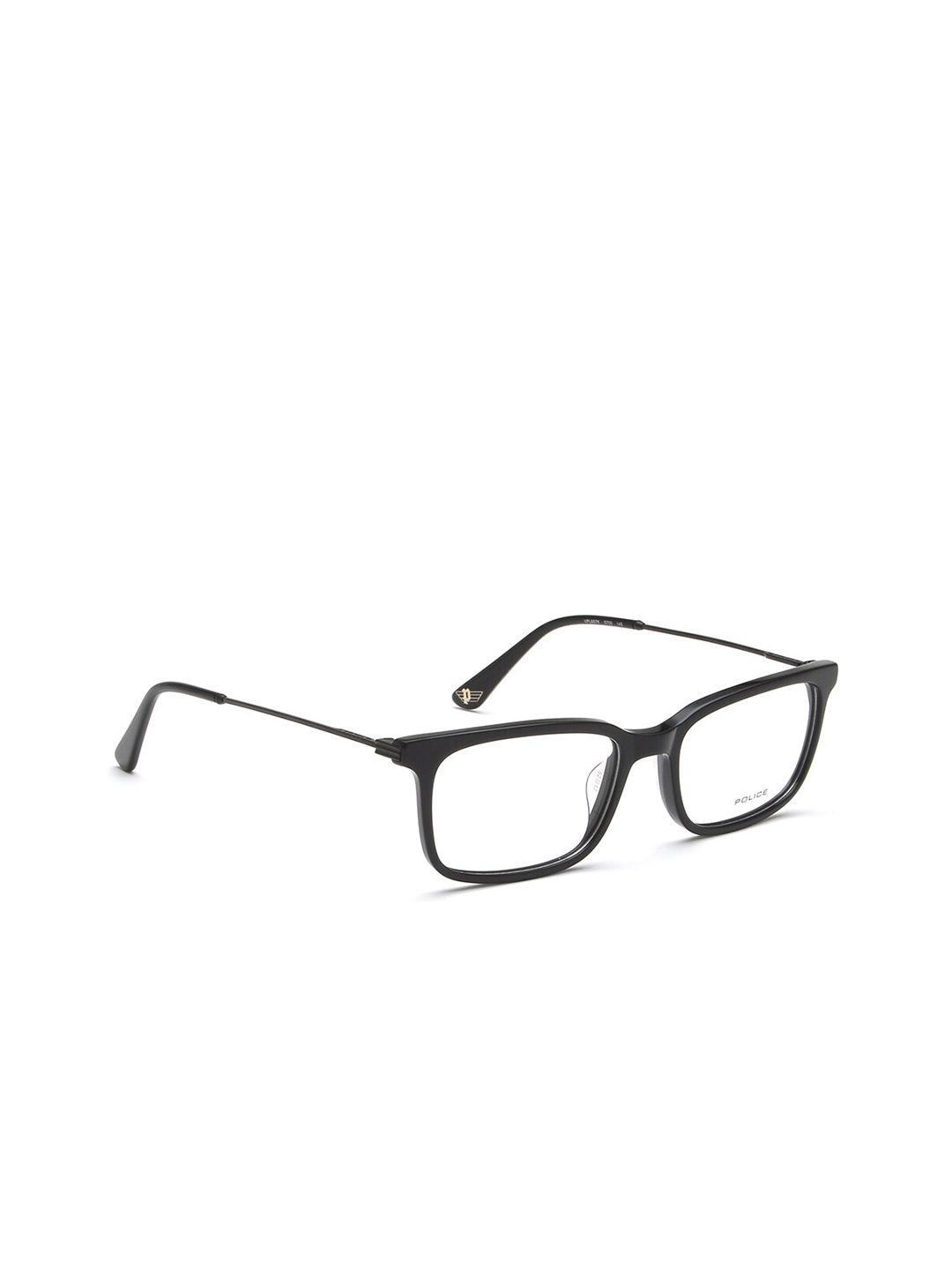 police men black full rim rectangle frames