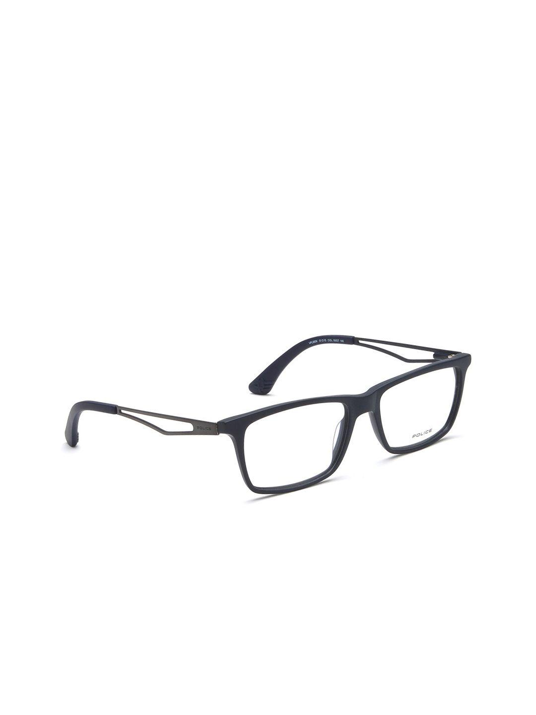 police men black full rim rectangle frames