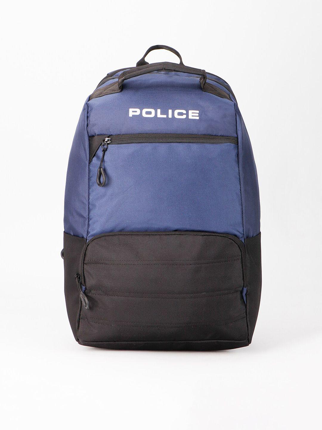 police men brand logo laptop backpack