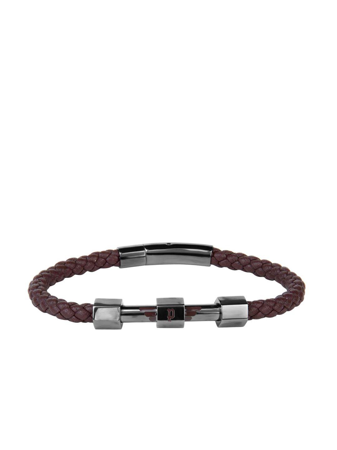 police men brown bracelet