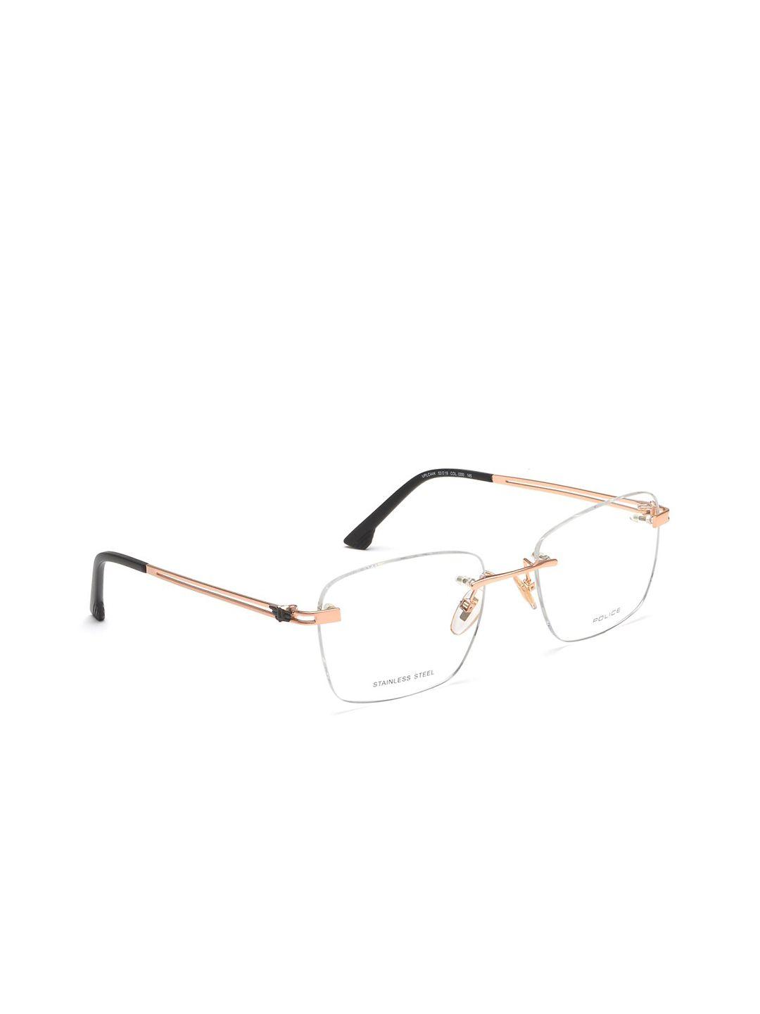 police men gold-toned rimless square frames vplc44k53300fr