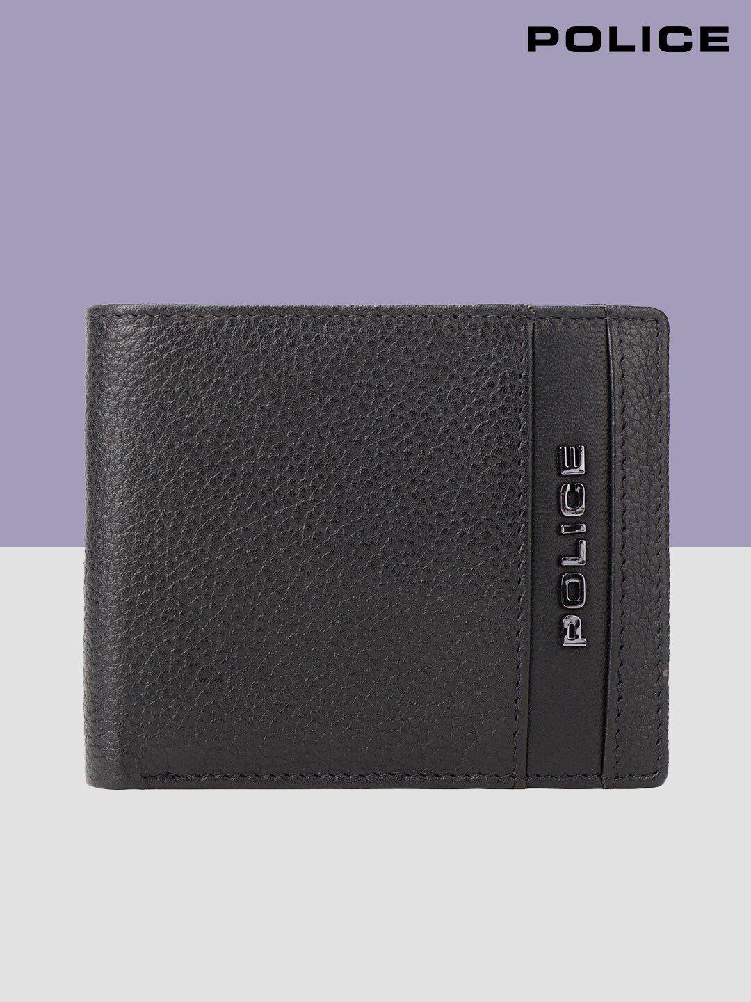 police men leather two fold wallet