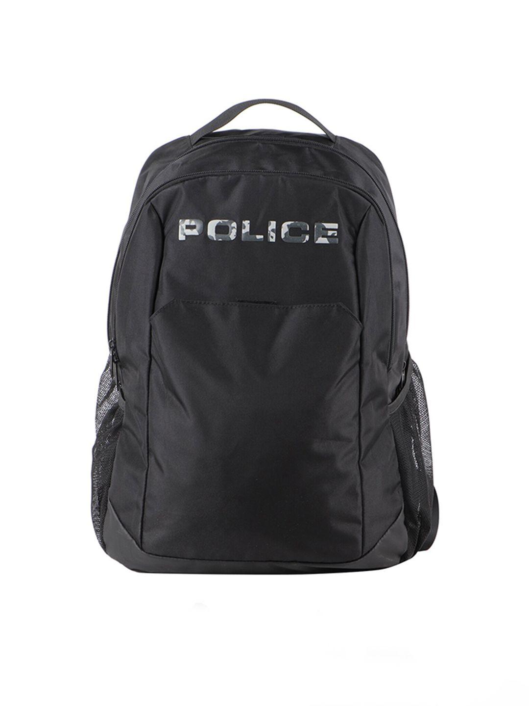 police men norman brand logo print backpack